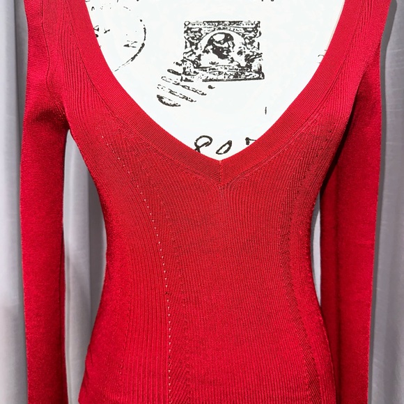 Women's Red Sweater - Picture 5 of 8